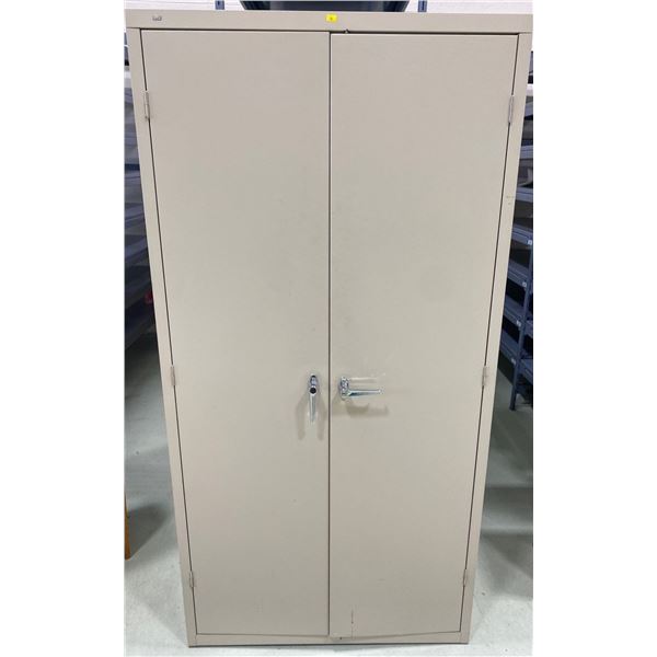 Upright Metal locking Storage Cabinet - Width38 Depth18 Height 72