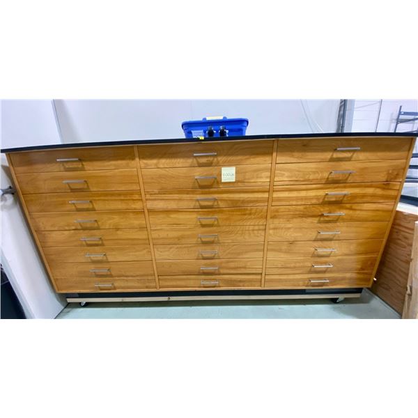 Very Large 400lbs 24drawer Index Cabinet. Must Have Equipment To Move.