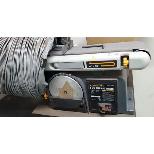Powertec 4" X 6" Belt Disc Sander   Model No. BD4600