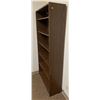 Image 2 : Sturdy Dark Walnut Office Shelf 3ft W x 1ft D x 6ft H