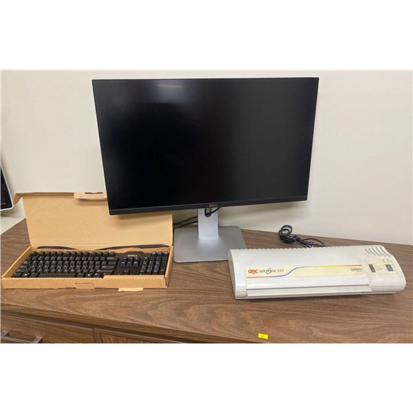 27" Dell Monitor & Keyboard & Laminator