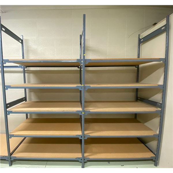 Industrial Shelving With 2 Sections - Each Section is 50W x 18D x 8ft is Adjustable to suit you