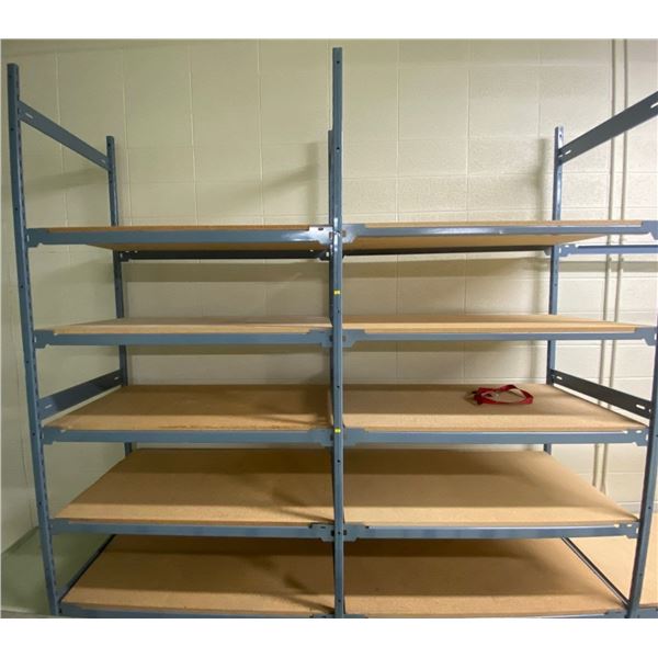 Industrial Shelving With 2 Sections - 8ft x 100"( 2 50" Sections)