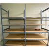 Image 1 : Industrial Shelving With 2 Sections - 8ft x 100"( 2 50" Sections)