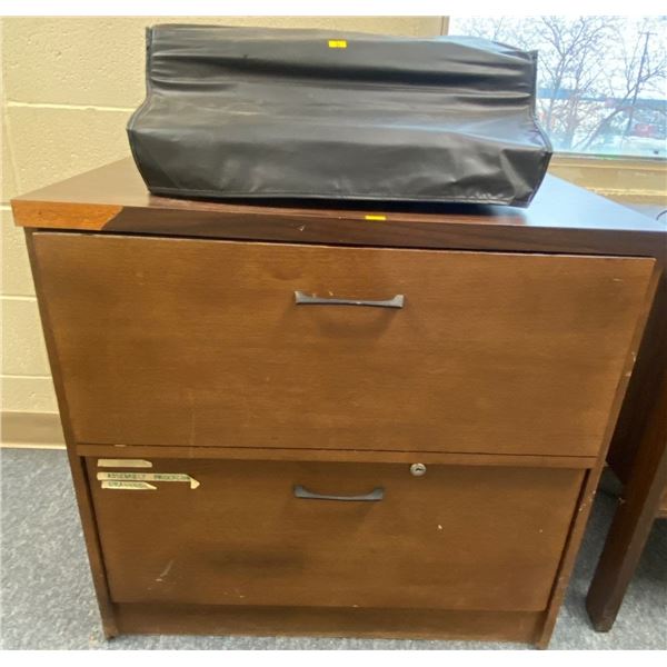 Retro File Cabinet & Antique IBM Speedball Typewriter Ser#5156957