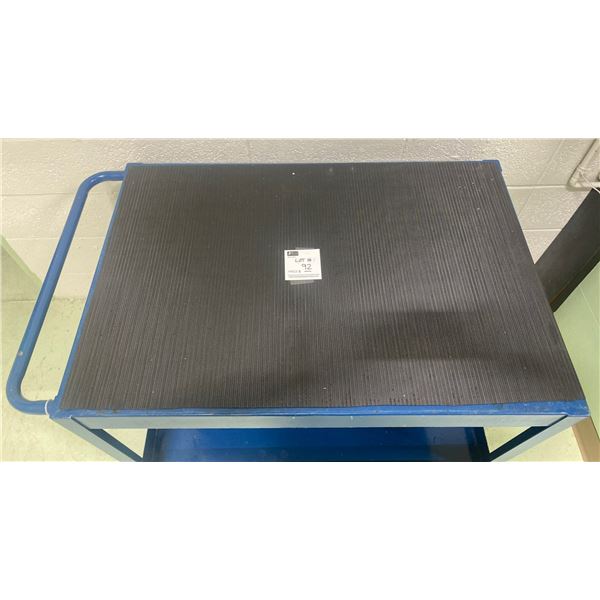 Industrial Heavy Part Fab Delivery Metal Cart - Blue - 41W24D29H