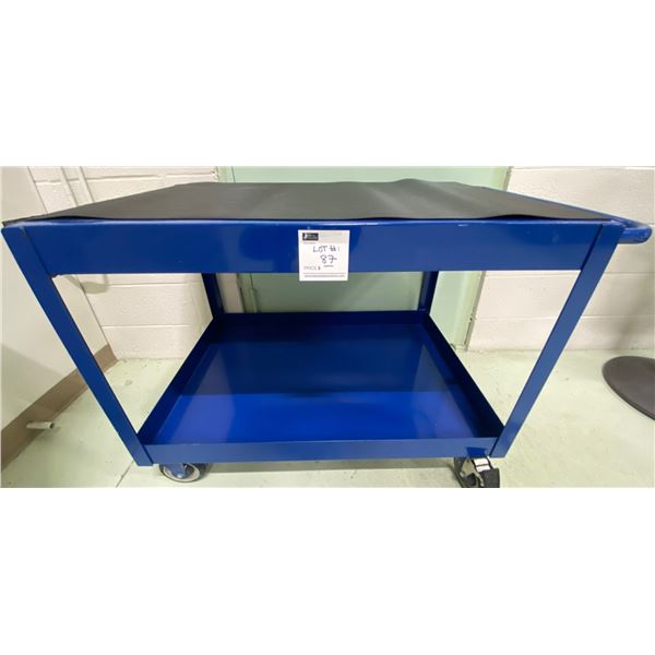 Industrial Heavy Part Fab Delivery Metal Cart - Blue - 42W24D35H