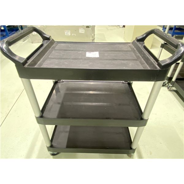 Delivery Cart - Black Plastic With Aluminum Legs - 34W19D35H