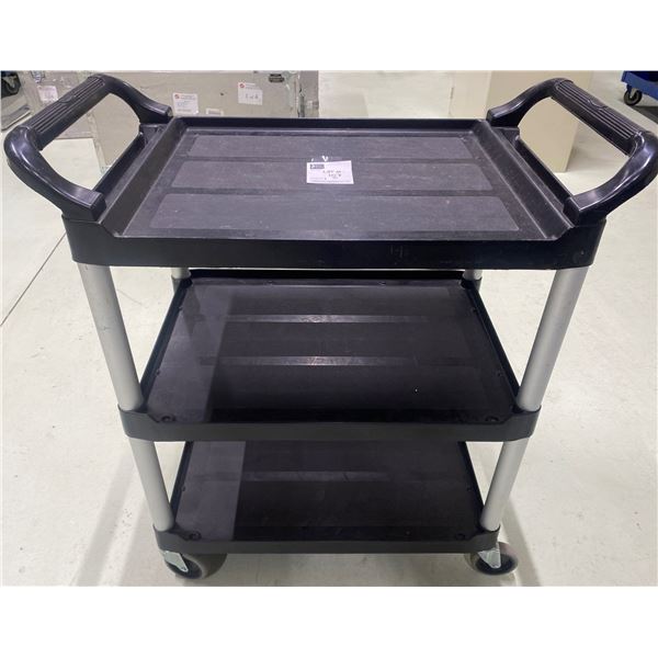 Delivery Cart - Black Plastic With Aluminum Legs - 34W19D35H