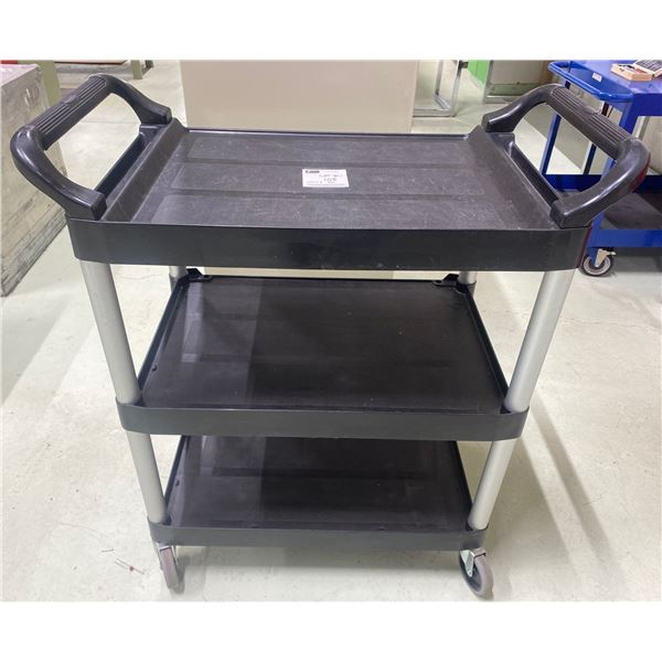 Delivery Cart - Black Plastic With Aluminum Legs - 34W19D35H