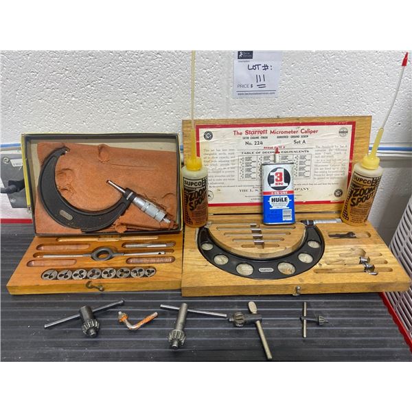 The Starrett Micrometer Caliper Satin Chrome Finish No.224