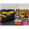 Image 1 : DeWalt Brand New Tool Bag w/Shoulder Strap  Razor Blade Set and New Allen Key Sets