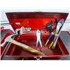 Image 5 : DIY Mark Stanley Tools Red Vintage Tool Box filled w/Everyday Tools & Brand New Straps
