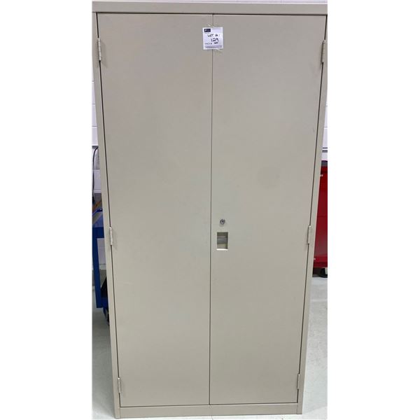 Steel Locking Large Two Door Storage Cabinet   36w x 20d x72h