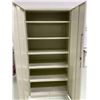 Image 2 : Steel Locking Large Two Door Storage Cabinet   36w x 20d x72h