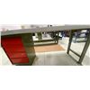 Image 3 : Large Metal Shop Work Table W/ underneath Drawers  72w x 32d x 36h  & No.3 Swivel Bench Vise