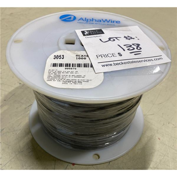 Slate 1000ft Alpha-Wire Brand New Spool Of Special Wire