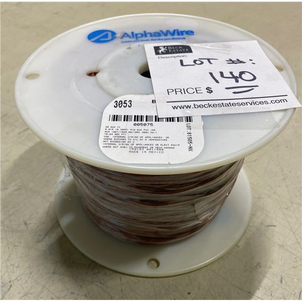 1000ft Brand New Spool Of Alpha-Wire's Special Electric Wiring
