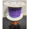 Image 2 : Two Partial Rolls Of Electrical Wire Spools Purple & Brown