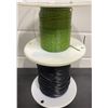 Image 2 : Two Partial Alpha Wire Electrical Spools  Green & Black