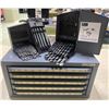 Image 1 : Three Drawer Drill Bit  Organizer & Dispenser plus Industrial Screw Extractor