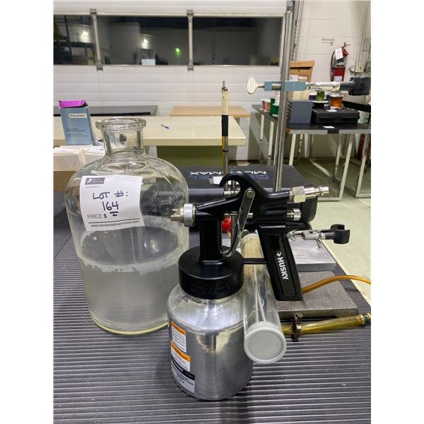 Powermate Air Paint Sprayer& A Lab Chemostat setup Steam Distillation
