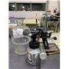 Image 1 : Powermate Air Paint Sprayer& A Lab Chemostat setup Steam Distillation