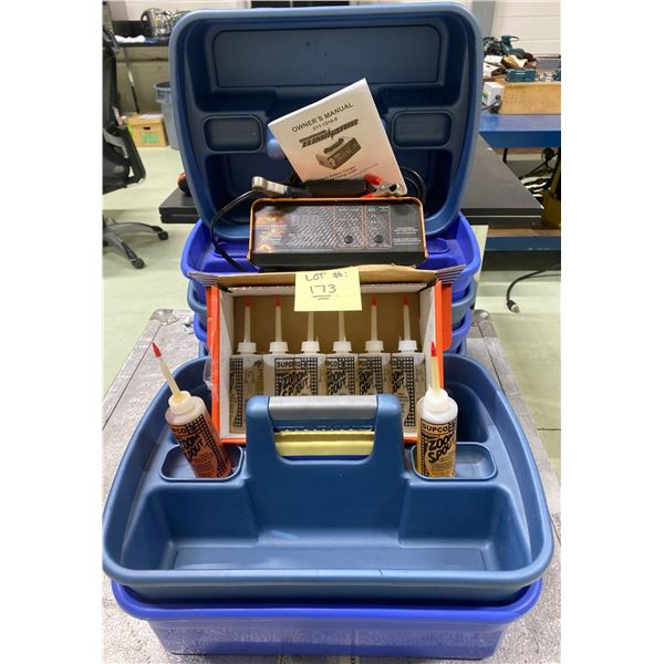 Eliminator Intelligent Battery Charger, Tool/Cleaning Caddies & Supco Zoom Spout Box Of Oil