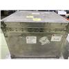 Image 1 : Oversized Aluminum Shipping Trunk  Transport Enterprise  24w x23d x19tall