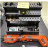 Image 1 : Black N Decker Pivot Plus  Measure-Drill-Drive! & Mini Shelf with assortment of Accessories