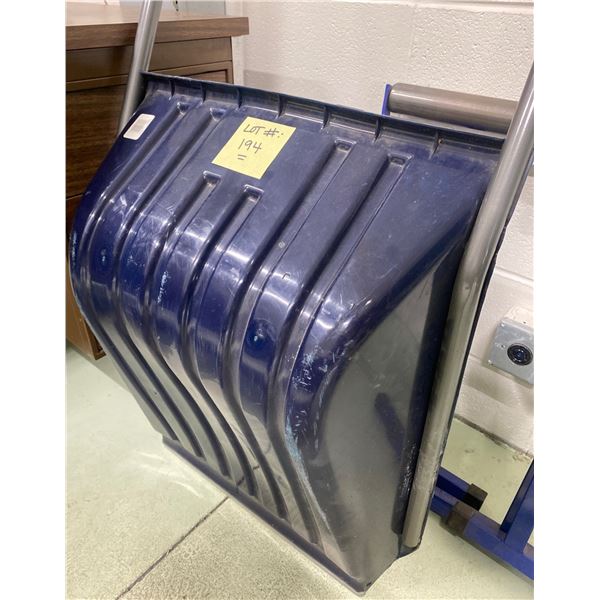 Snow Pusher/Scraper & Two Record Power RPR 400 Roller Stands