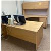Image 2 : Horse Shoe U Shaped Office Desk w/Cupboards ( Breaks down into peices)