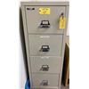 Image 1 : Four Drawer Metal Heavy Fire King Industrial File Cabinet ( 800lbs Bring Help & Tools for Moving)
