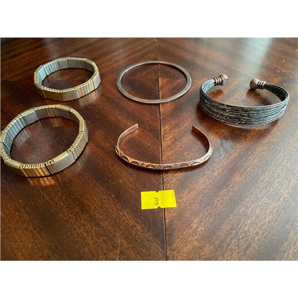 Assortment Of Medicinal Copper Bracelets