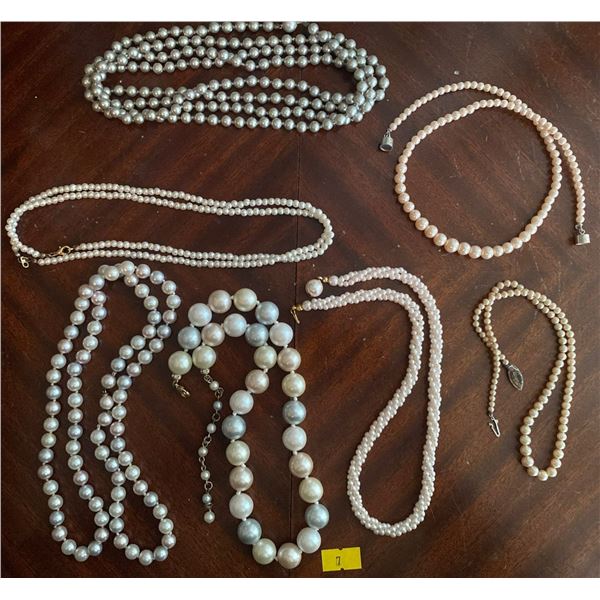 Assortment Of Stunning Faux Pearl Jewelry