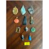 Image 1 : Assortment Of Gemstone Pendants