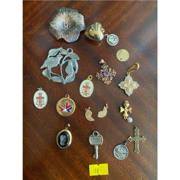 Assortment Of Costume Pendants