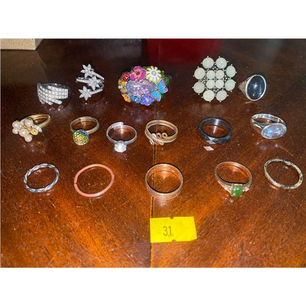 Assortment Of Exquisite Costume Rings