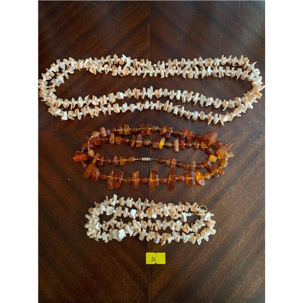 Set Of Stone Bead Necklaces