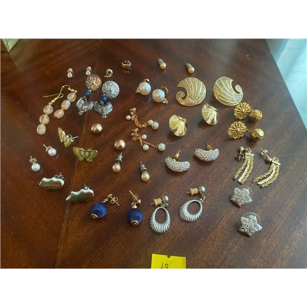Assortment Of Exquisite Costume Earrings