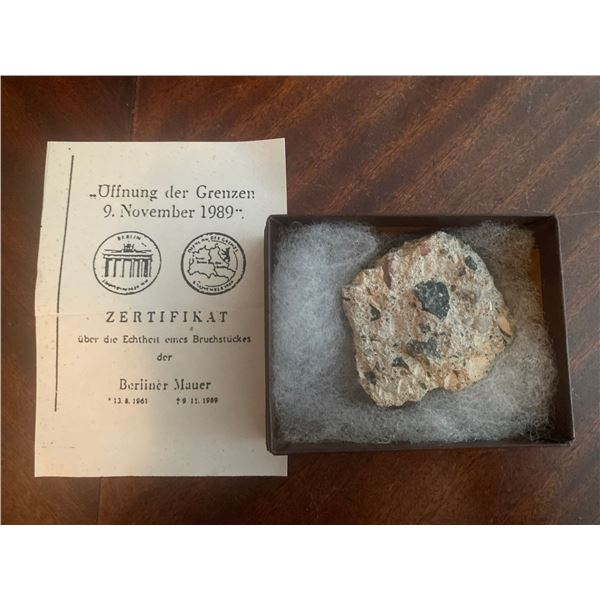 Uffnung Der Grezen 9 November 1989 Berlin Wall Souvenir