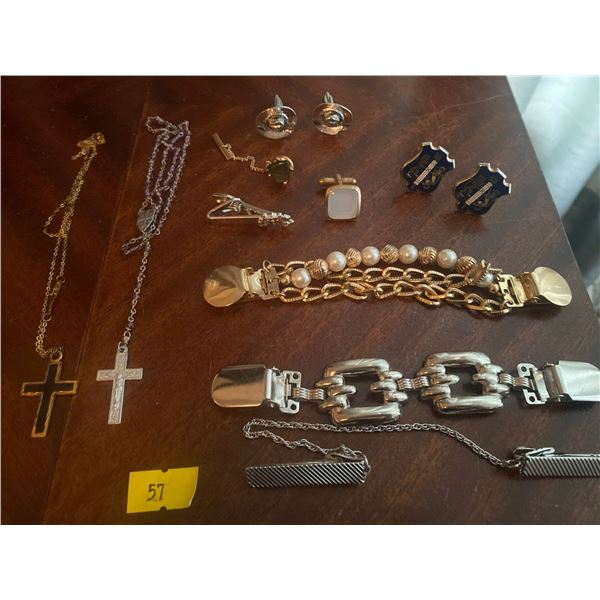 Set Of RosariesWith An Assortment Of Fancy Cufflinks And More