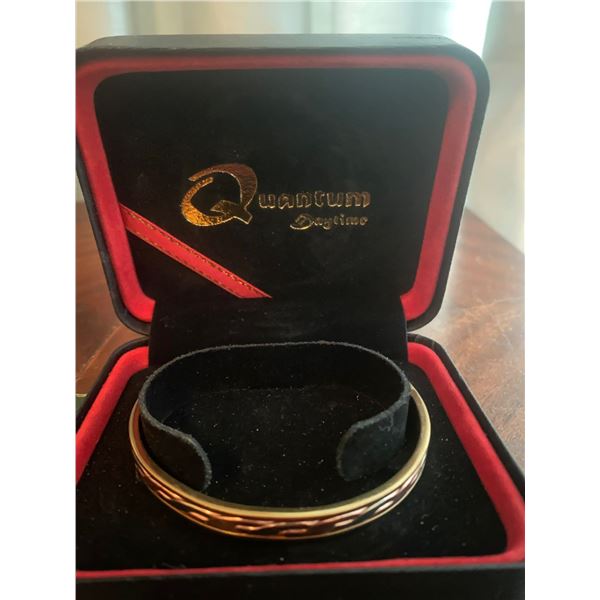 Quantum Copper Lined Bracelet And Sterling Silver Plated Locket