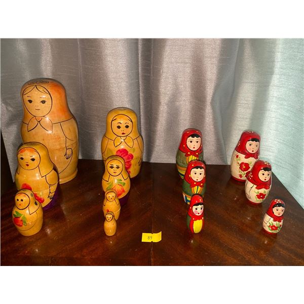 Assortment Of Russian Nesting Dolls