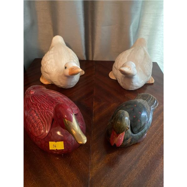 Set Of Duck Boxes And Decorative Ducks