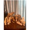 Image 1 : Wooden Moose And Assortment Of Hand Carved Wooden Camels And Donkeys