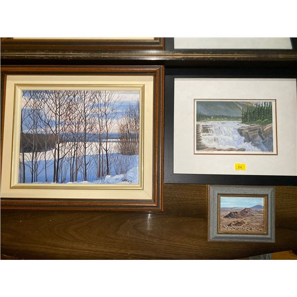 Assortment Of Art And Empty Frames