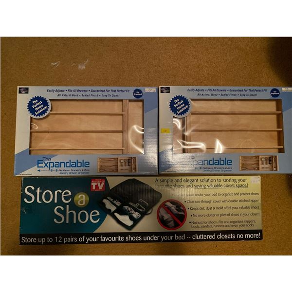 Expandable Wooden Drawer Organizers And As Seen On TV Store A Shoe