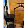 Image 1 : Single Wooden Clothing Rack And Modern Side Table