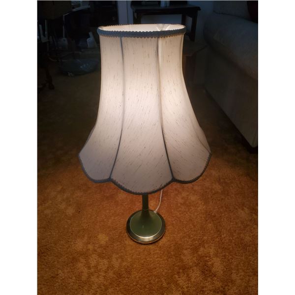 A Pair Green 1970s Vintage Lamps